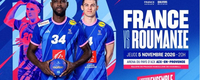 Sport - Rencontre internationale handball - Qualification MEN'S EHF EURO 2028 / FRANCE ROUMANIE