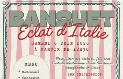 Banquet "Éclat d'Italie" au Château de l'Horloge