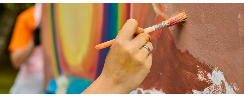 Fresque collaborative autour de l'eau « En Méditerranée : Italie – Espagne –France »