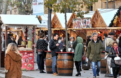 L'hiver, les chalets de Noël