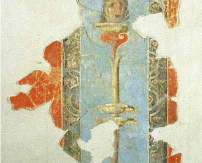 Candélabre avec masque de théâtre