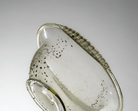 Coupelle en verre translucide/ Forme Isings 42 H=5.3 cm Diam.=13.5 cm - (…)