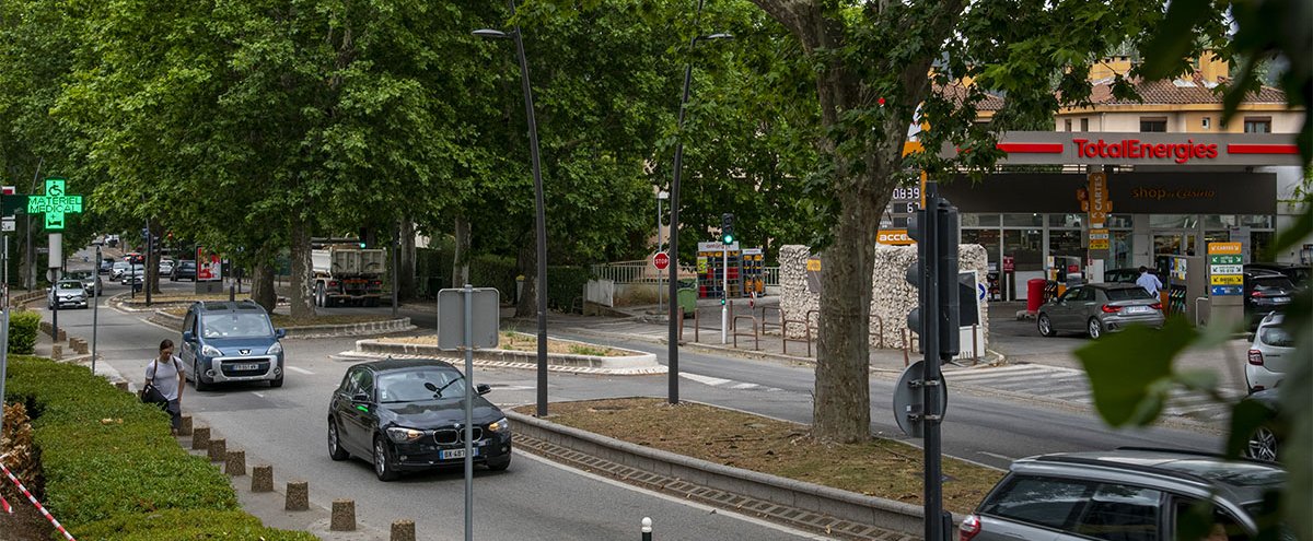 Le carrefour de la Tour d'Aygosi modifié