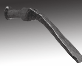 Herminette - Fer L=22 cm - Antiquité Haut-Empire - Thermes Sextius 1993