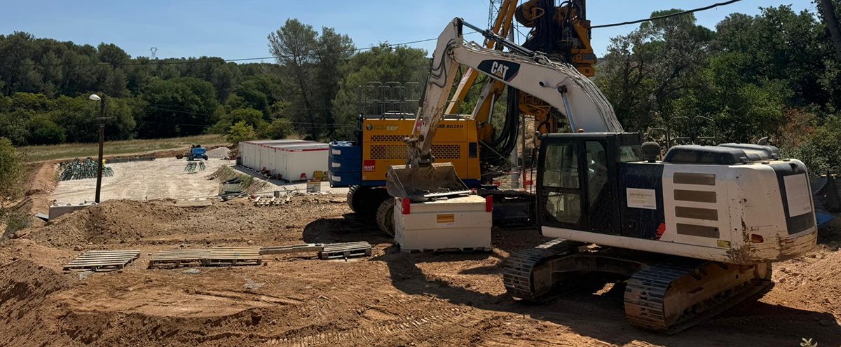 Aménagements en cours av. Fortuné Ferrini (Pont de l'Arc <-> Luynes)