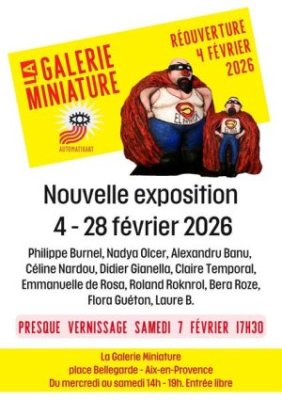 Expo de réouverture à La Galerie Miniature