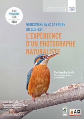 Conférence - Rencontre avec la faune du Sud-Est : l'expérience d'un photographe naturaliste