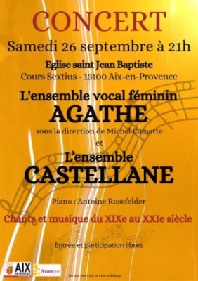 Concert - Chœur Agathe et Ensemble Castellane