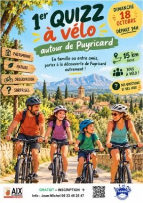 1er Quizz à vélo autour de Puyricard