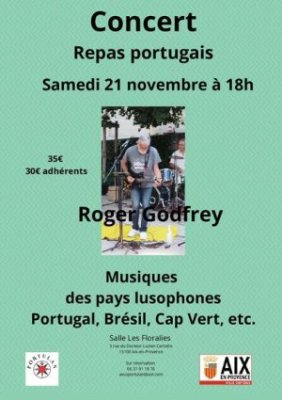Soirée musicale et gastronomique (Portugal, Brésil, Cap Vert, etc.)