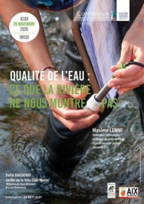Conférence - Qualité de l'eau : ce que la rivière ne nous montre pas