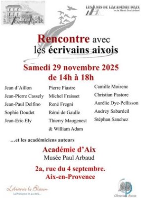 Rencontre avec les écrivains aixois