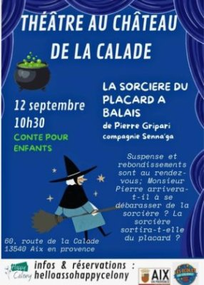 Théâtre au Château - la sorcière du placard à balai