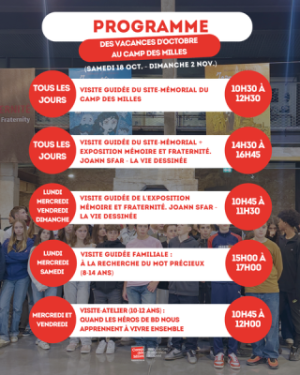 Vacances de la Toussaint au Camp des Milles : mémoire, art et citoyenneté !