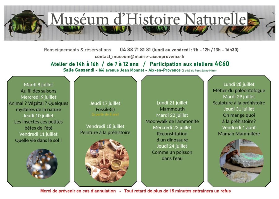 Programme de juillet 2025